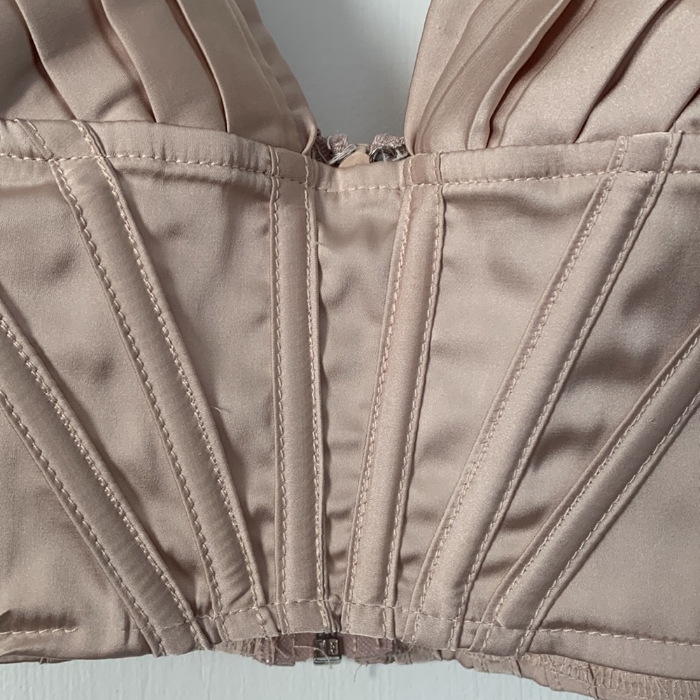 Windsor Silky Bralette Top Nude/Tan/Jewel Tone Top S Small - Picture 4 of 15